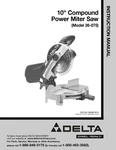 Delta 36-075 10" Compound Power Miter Saw Instruction Manual. Fixed Price $20.24.