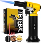 Tbteek Butane Torch With Fuel Gauge T907, One-hand Operation Kitchen Light. Fixed Price $23.99.