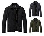 Wenven Men's Casual Canvas Cotton Military Jacket Lightweight Lapel Workwear. Fixed Price $65.98.