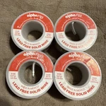 4 - Alpha Fry 23955 Tin Antimony Lead Free Solid Solder Wire 8 Oz. Fixed Price $50.00.