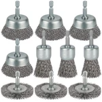 10 Pcs Wire For Drill, Coarse Carbon Steel Crimping Wheel Brush, 1/4. Fixed Price $13.99.