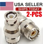 Pcs Bnc To Uhf Female PL259 SO-239 Rf Coaxial Adapter. Fixed Price $6.90.