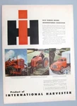 Original 1946 Ih Ad This Symbol Means Internation Harvester Crawlere, Tractors. Fixed Price $8.50.