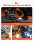 Welder, 160A Synergic Welding Machine, 4-IN-1 Gas Mig/flux Core Mig/sti. Fixed Price $217.66.