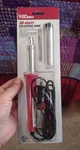 Hyper Tough 30-WATT Soldering Iron Includes Solder, Replacement Tip, & Stand New. Fixed Price $27.99.