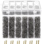 3000 Pcs Plastic Welding Staples With Storage Box, 0.6MM, 0.8MM, Metallic. Fixed Price $28.88.