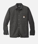 New Carhartt 105532 Rugged Flex Fleece-lined Shirt Jacket B22 Gravel Large. Fixed Price $78.00.
