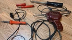 Vtg Lot Soldering Iron (4) Lenk #32, Weller 336B, Wen "quick-hot", Archer Butane. Fixed Price $50.00.