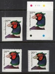1998 1999 Pheasant Nh 3050 3051A 3055 Booklet Coil Stamps-freship Usa. Fixed Price $13.88.
