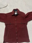 Johnson Woolen Mills Vintage Double Cape Shirt Jacket Mens Medium Red. Fixed Price $69.99.