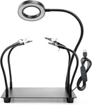 Helping Hands Soldering, Pcb Holder Station Third Tool With 5X Ma. Fixed Price $46.41.