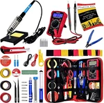 Soldering Iron Kit 60W Adjustable Temperature Digital Multimeter W/ Accessories. Fixed Price $24.69.