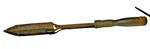Antique Copper Tip Soldering Iron Wood Handle 18" Long Blacksmith Tool 2.3LBS. Fixed Price $29.00.