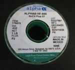 Alpha Telecore HF-850 Halogen Free Solder Wire, P2, .032", Sncx Plus 1LB Spool. Fixed Price $19.99.