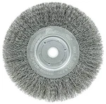 Weiler 01075 6" Narrow Face Crimped Wire Wheel, .014" Steel Fill, 5/8"-1/2". Fixed Price $29.29.