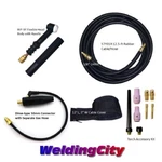 Weldingcity Dinse-rear Tig Torch WP-9F Flex-head 125A 12.5-FT Air-cool. Fixed Price $67.99.