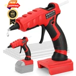 Livowalny Cordless Hot Glue Gun Compatible With Milwaukee 18V BATTERY-1, Red. Fixed Price $46.99.