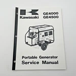 Kawasaki GE4000 GE4500 Generator Service Manual Repair Shop. Fixed Price $19.95.