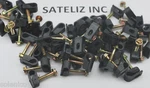 100 Single Black Flex Clips With 1" Screw RG6 Cable Wire Perfect Vision GC12BLK. Fixed Price $13.99.