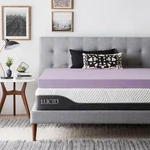 Lucid 2, 3, 4 Inch Lavender Memory Foam Mattress Topper - Twin Full Queen King. Fixed Price $169.99.