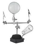 Helping Station Magnifier Soldering Hobby Magnifying Glass Craft 4X. Fixed Price $14.99.