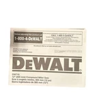 Dewalt Instruction Manual DW715 12 305 Mm Compound Miter Saw Oem Booklet Only. Fixed Price $16.99.
