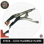 Steck 23230 Locking Plug Weld Pliers W/ Swivel Copper Pad. Fixed Price $42.55.