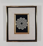 1968 Original Mixed Media Op-art By African American Artist James Mccoy Toller. Fixed Price $525.00.