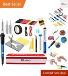 Soldering Iron Kit, 60W Adjustable Temperature 15-IN-1, Wire, 2 Pcs Ti.... Fixed Price $19.99.