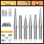 6PCS Soldering Iron Tips Replacement For Weller Et Series, Compatible With WES51. Fixed Price $22.99.