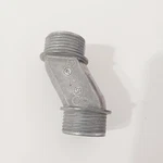 Halex Offset Nipple Rigid Die-cast Zinc 1" , Indoor-outdoor. Fixed Price $5.99.