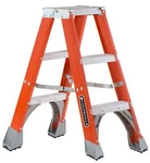 Louisville FM1503 Twin Front Stepladder 3-FEET Orange. Fixed Price $202.01.