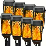 2024 New 8-PACK Upgraded Solar Lights For Outside, Torch MDD166779. Fixed Price $62.50.