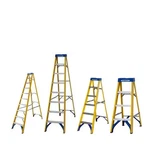 Fibreglass Step Ladder Werner Youngman 4, 6, 8, 10 Tread 1.1M - 2.8M 150KG Load. Fixed Price $162.55.