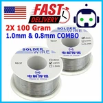 2 Roll 63/37 Tin Rosin Core Wire For Electrical Soldering SN60 Flux 0.8MM. Fixed Price $12.95.