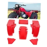Pcs Complete Plastic Kit Compatible With 1985 1986 1987 Honda Big 250 Red. Fixed Price $678.25.