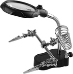 Helping Hands Magnifying Glass Soldering Station, Led Lighted 3.5X 12X Magnifier. Fixed Price $17.92.