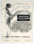 Victor Welding & Cutting Accessories Supplies Catalog #24 Vintage 1959 U1118. Fixed Price $39.50.