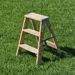 Vintage Keller Wooden Step Stool Ladder 2 Rustic Plant Stand Americana. Fixed Price $60.00.