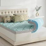 4" Dual Layer Gel Memory Foam Mattress Topper For Back Pain - King Size. Fixed Price $253.99.
