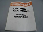 Kawasaki GD700A-S Service Manual P/n 99924-2014B. Fixed Price $24.95.