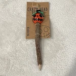 Mr. Pumpkin Crazy Head Pencil - Siammandalay Reclaimed Tamarind Wood. Fixed Price $9.99.