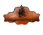 Antique Art Deco Hand Carved Wooden 30" Wall Shelf Vintage. Fixed Price $49.99.