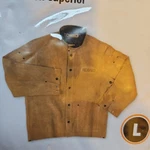 New Hobart Men's Large Cowhide Leather Welding Jacket Mustard Welders. Fixed Price $60.00.