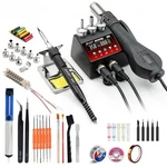 Soldering Station 2 IN1 Hot Air Gun Iron Lcd Digital Display Tools. Fixed Price $90.66.