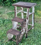 Vtg Wooden Step Stool/ladder Plant Stand Display Shabby Chic Primitive Farmhouse. Fixed Price $249.99.