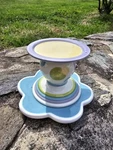 Pl 10180 Partylite Lively Pillar Holder Set Retired Nib P16B/P8564 Spring. Fixed Price $14.50.