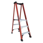 Louisville FXP1803HD Ft In Fiberglass Platform Stepladder, 375 Lb Capacity. Fixed Price $259.99.