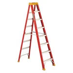 Louisville L-3016-08 Ft Fiberglass Stepladder, 300 Lb Capacity. Fixed Price $326.99.