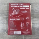 Sears Craftsman Power Tool Book -radial Saw 1970'S Manual # 2917. Fixed Price $15.00.